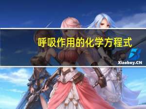 呼吸作用的化学方程式