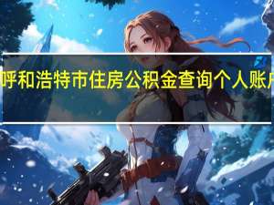 呼和浩特市住房公积金查询个人账户查询（呼和浩特市住房公积金查询个人账户）