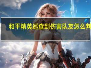 和平精英巡查到伤害队友怎么判定
