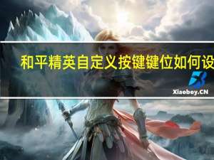 和平精英自定义按键键位如何设置