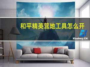 和平精英营地工具怎么开