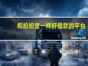 和拍拍贷一样好借款的平台（拍拍贷和闪电借款哪个好两个产品都用过的人能说说吗）