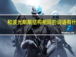 和波光粼粼结构相同的词语有什么