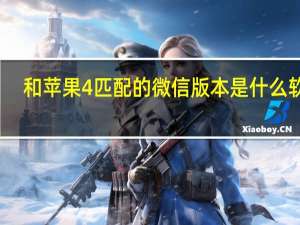 和苹果4匹配的微信版本是什么软件（和苹果4匹配的微信版本是什么）