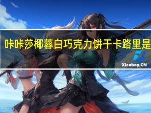 咔咔莎 椰蓉白巧克力饼干卡路里是多少