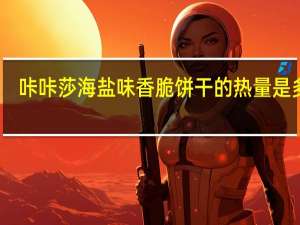 咔咔莎 海盐味香脆饼干的热量是多少