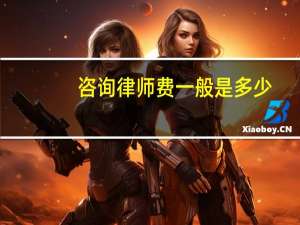 咨询律师费一般是多少