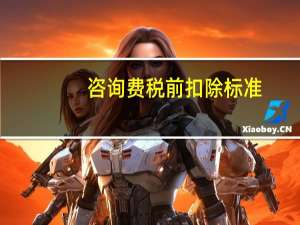 咨询费税前扣除标准