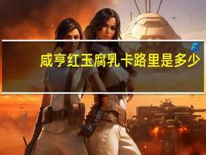 咸亨红玉腐乳卡路里是多少