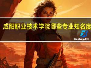 咸阳职业技术学院哪些专业知名度很高
