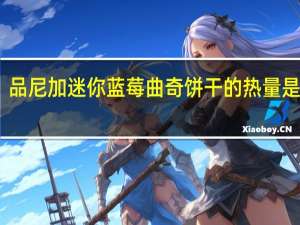 品尼加 迷你蓝莓曲奇饼干的热量是多少