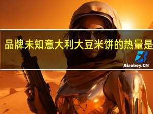 品牌未知 意大利大豆米饼的热量是多少