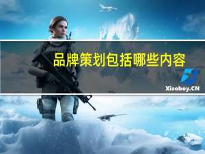 品牌策划包括哪些内容
