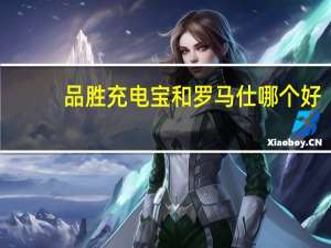 品胜充电宝和罗马仕哪个好