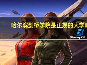 哈尔滨剑桥学院是正规的大学吗