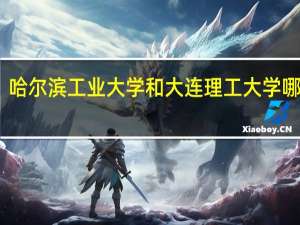 哈尔滨工业大学和大连理工大学哪个好
