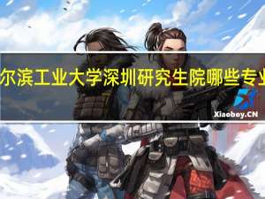 哈尔滨工业大学深圳研究生院哪些专业比较好