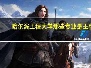 哈尔滨工程大学那些专业是王牌