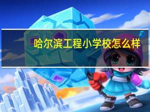 哈尔滨工程小学校怎么样