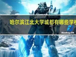哈尔滨江北大学城都有哪些学校