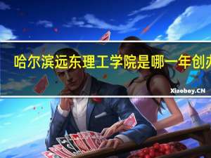 哈尔滨远东理工学院是哪一年创办的