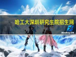 哈工大深圳研究生院招生网（哈工大深圳研究生院分数线）
