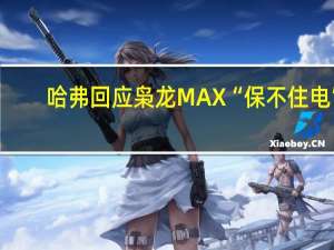 哈弗回应枭龙MAX“保不住电”：可放心使用首次OTA升级会全面优化