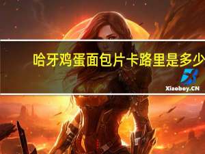 哈牙 鸡蛋面包片卡路里是多少