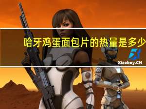 哈牙 鸡蛋面包片的热量是多少