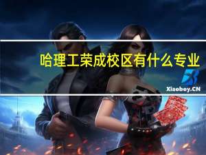 哈理工荣成校区有什么专业