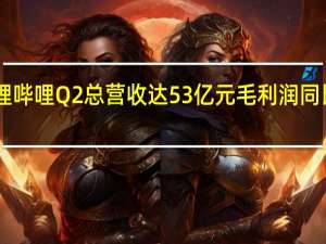 哔哩哔哩Q2总营收达53亿元 毛利润同比大涨66%