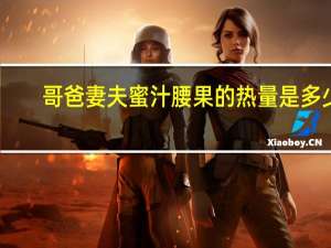 哥爸妻夫 蜜汁腰果的热量是多少