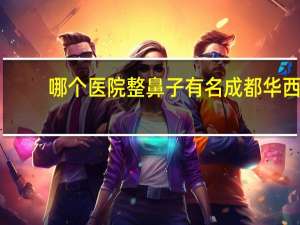 哪个医院整鼻子有名 成都华西医院和重庆新桥医院哪个医院更好