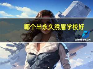 哪个半永久绣眉学校好