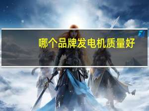 哪个品牌发电机质量好