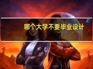 哪个大学不要毕业设计