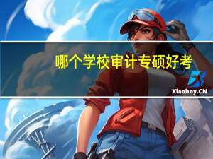 哪个学校审计专硕好考