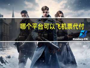 哪个平台可以飞机票代付