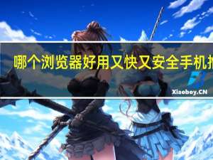 哪个浏览器好用又快又安全手机推荐（哪个浏览器好用又快）