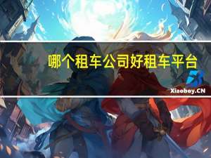 哪个租车公司好租车平台