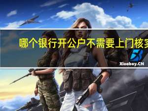 哪个银行开公户不需要上门核实