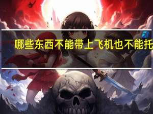 哪些东西不能带上飞机也不能托运（哪些东西不能带上飞机）
