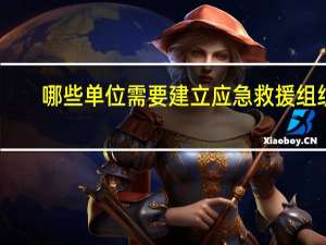 哪些单位需要建立应急救援组织