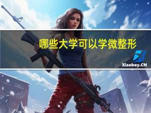 哪些大学可以学微整形(韩国大德大学微整形怎么样)