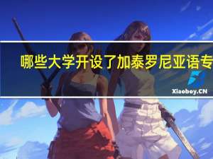 哪些大学开设了加泰罗尼亚语专业