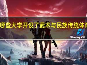 哪些大学开设了武术与民族传统体育专业