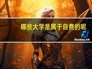 哪些大学是属于自费的呢