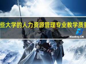 哪些大学的人力资源管理专业教学质量比较高