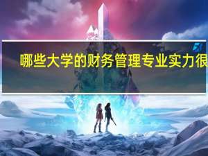 哪些大学的财务管理专业实力很强