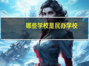 哪些学校是民办学校